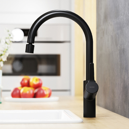 Смеситель для кухонной мойки Damixa Eclipse 310722300 Черный матовый