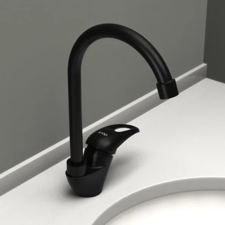 Смеситель для кухонной мойки Dorff Comfort D8000000BL Черный