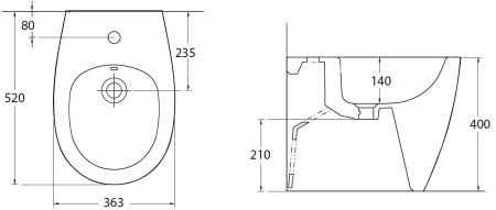 Биде Allen Brau Fantasy 4.11008.20 белый глянец