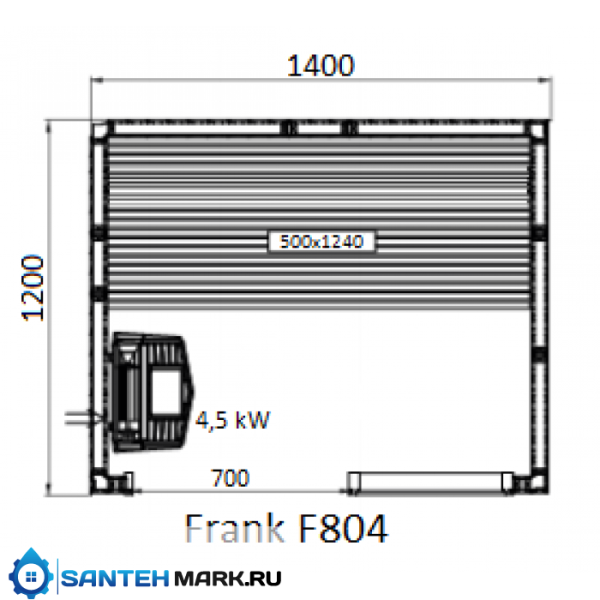 Сауна Frank F 804 (140x120x210) Кедр Экстра