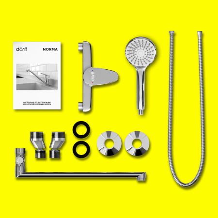 Смеситель для ванны Dorff Norma D1095000 универсальный Хром