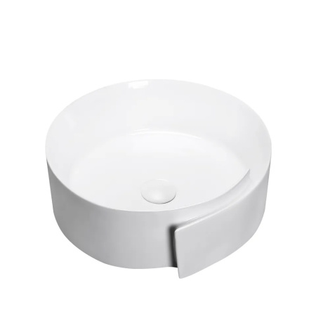 Раковина Ceruttispa CR0066 накладная, белая, с завитком 440х460х150