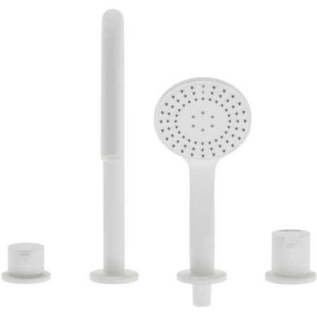 Смеситель Cezares Leaf LEAF-BVDM4-BIO Белый матовый