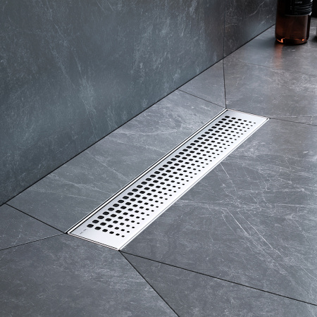 Трап для душа Am.Pm MasterFlow 40 W01SC-P11-040-01SB с решеткой Хром матовый Cut Gradient