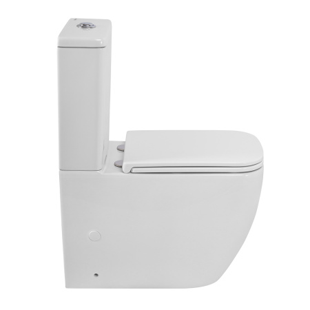Унитаз BelBagno LUCE-TOR BB2197CP-TOR/SC/BB2197T безободковый со смывом TORNADO