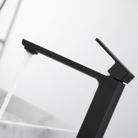 Смеситель для раковины Vincea Next VBF-1N2MB однорычажный, черный