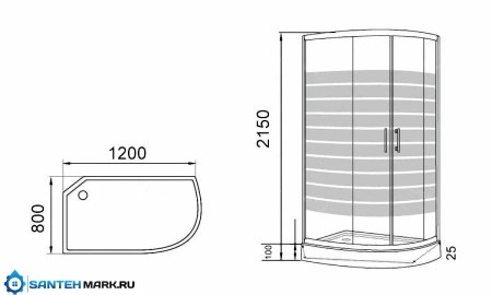 Душевая кабина Parly EC121L Душевая кабина Parly EC121L