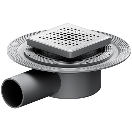 Трап для душа Am.Pm MasterFlow 10 W01BD-P11-010-01SB с решеткой Хром матовый Cut Gradient