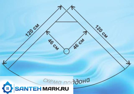 Душевая кабина Водный мир ВМ-8817 120x120 матовый/белый