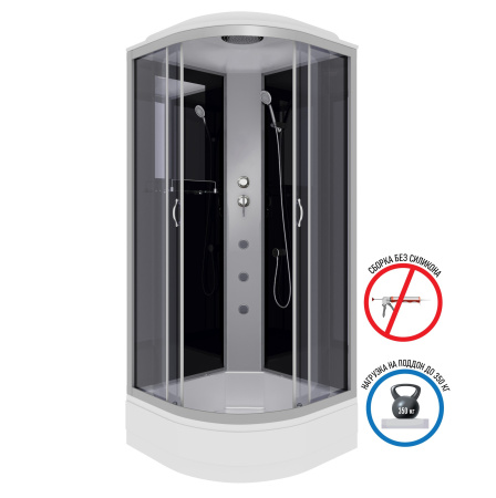 Душевая кабина Niagara Classic NG-3502-14G 100x100