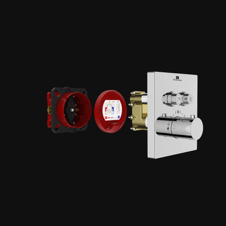 Смеситель для душа Vincea VSCV-321TCH двухфункциональный, термостатический, хром