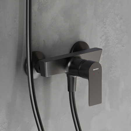Смеситель для душа Damixa Apollo 472000300 Черный матовый Смеситель для душа Damixa Apollo 472000300 Черный матовый