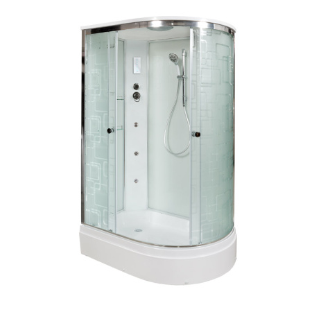 Душевая кабина DTO EM 2712 L с гм. и эл. 120x80