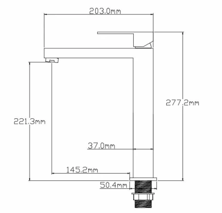 Смеситель для раковины NT Bagno NT9001HBG для раковины черный матовый/розовое золото