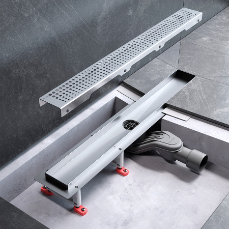 Трап для душа Am.Pm MasterFlow 60 W01SC-P11-060-01SB с решеткой Хром матовый Cut Gradient