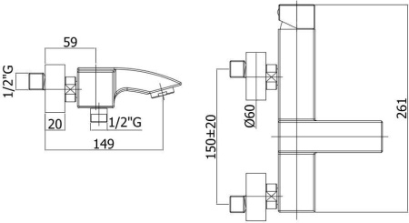 Смеситель Paffoni Level LEC022CR
