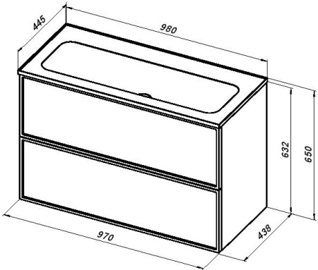 Раковина Aquanet Арт 100 Раковина Aquanet Арт 100