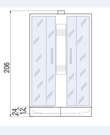 Душевая кабина River Nara Б/К 80/24 MT Душевая кабина River Nara Б/К 80/24 MT