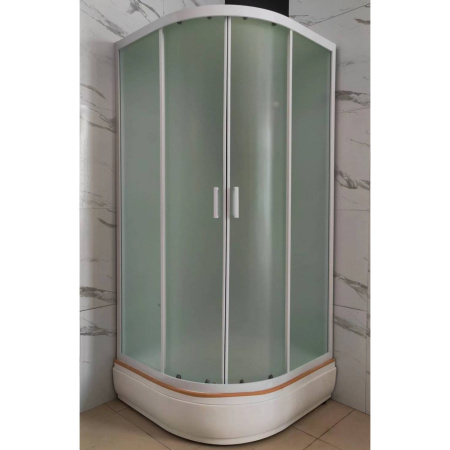 Душевая кабина Frank F409/2 White 90x90 без крыши