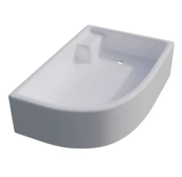 Поддон для душа SanDav ПД19 120х80 1/4 круга, средний с сиденьем, правый (Щ0000038232)