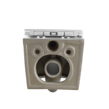 Унитаз Grossman Thin Rim GR-5604SQ (520х360х355) тонкий ободок,белый с тонкой крышкой,микролифт,смыв торнадо,1 место