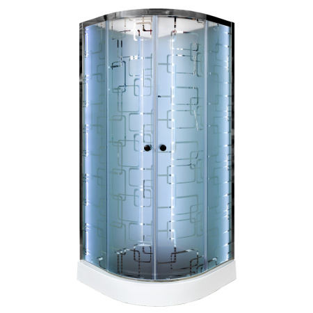 Душевая кабина DTO EM 1510 N LED с гидромассажем 100х100 Душевая кабина DTO EM 1510 N LED с гидромассажем 100х100