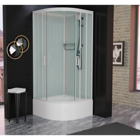 Душевая кабина Frank F400/2 White 100x100 Душевая кабина Frank F400/2 White 100x100