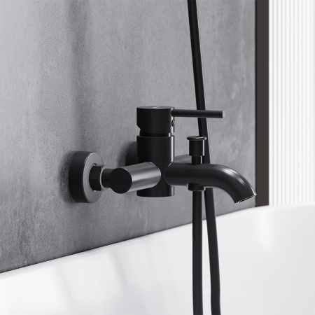Смеситель для ванны Damixa Scandinavian Pure 361000300 Черный матовый Смеситель для ванны Damixa Scandinavian Pure 361000300 Черный матовый