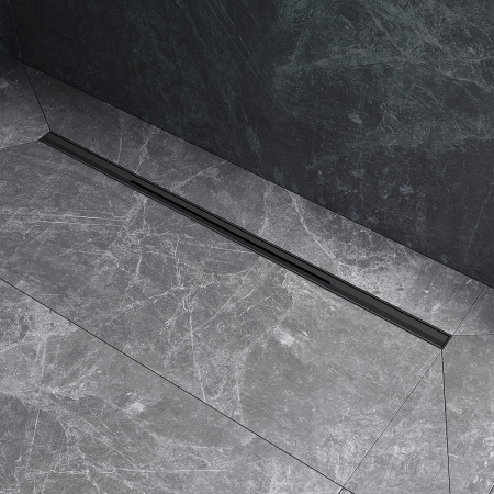 Трап для душа Am.Pm MasterFlow 80 W01SC-S11-080-05BM с Черной матовой решеткой Slim line