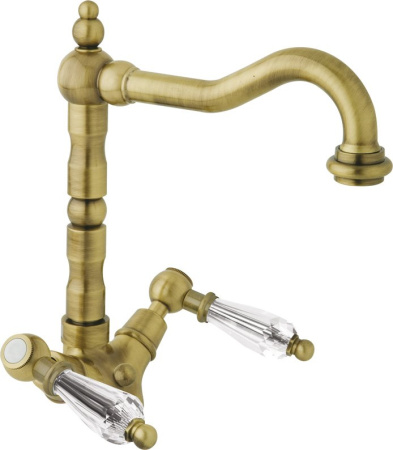 Смеситель для раковины Cezares Diamond DIAMOND-LS2-02-Sw с донным клапаном