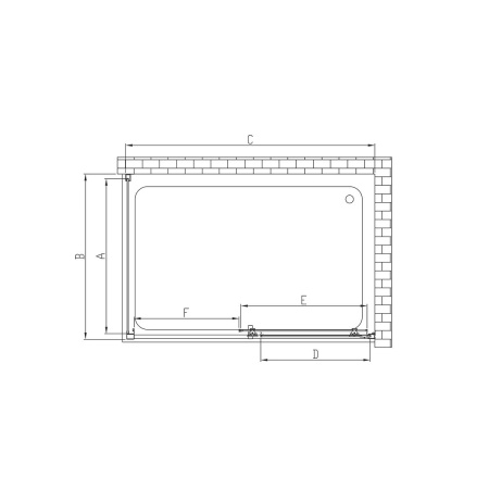 Душевой уголок Vincea Alpha VSR-3AL8011MT, 1100x800, хром, стекло текстурное без поддона
