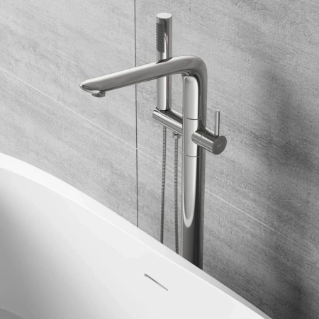 Смеситель для ванны NT Bagno NT48031 никель матовый