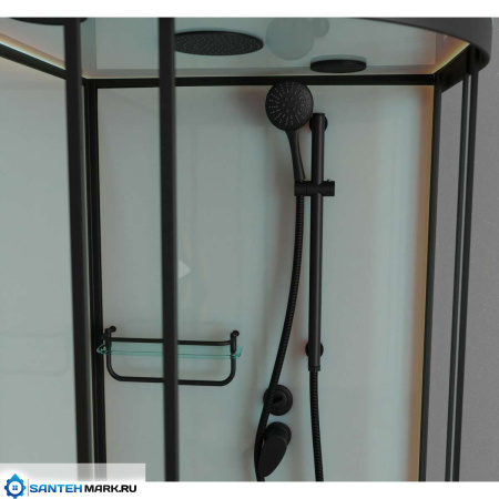 Душевая кабина Frank F400/2 Black 100x100