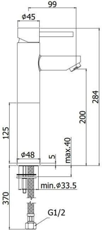 Смеситель Paffoni Stick SK071HCR105 Смеситель Paffoni Stick SK071HCR105