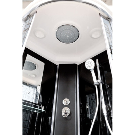 Душевая кабина DTO BM 1590 LED+GM BLACK 90x90 с гидромассажем Душевая кабина DTO BM 1590 LED+GM BLACK 90x90 с гидромассажем