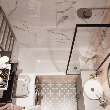 Ванна Lavinia Boho One 37010060, усиленный армированный корпус ванны, 160x70 см