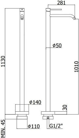 Смеситель Paffoni Light LIG031CR