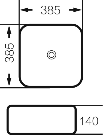 Раковина Grossman GR-4042BW
