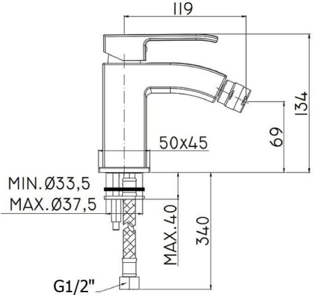 Смеситель Paffoni Level LES131CR