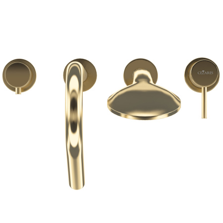 Смеситель CEZARES LEAF LEAF-BVDM4-L-SR золото