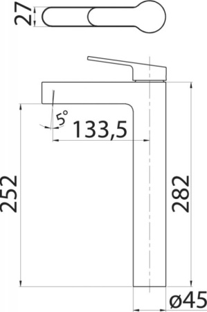 Смеситель для раковины BelBagno Delta DEL-LMC-IN