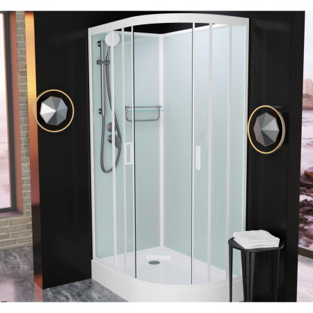 Душевая кабина Frank F412L White 120x80 без крыши