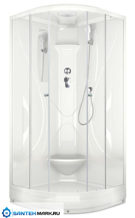 Душевая кабина Domani-Spa Elegance 90х90 матовые стекла