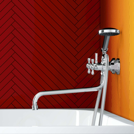 Смеситель для ванны Dorff Vintage D6095000 универсальный Хром