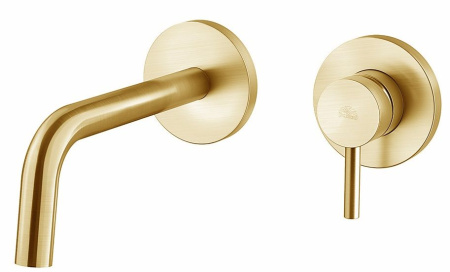 Смеситель Paffoni Light LIG105HGSP70 (с внутренней частью) золото медовое брашированное