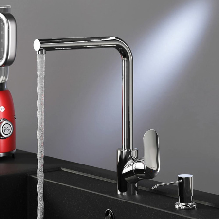 Смеситель для кухонной мойки AM.PM Like F8005D00 с дозатором Хром