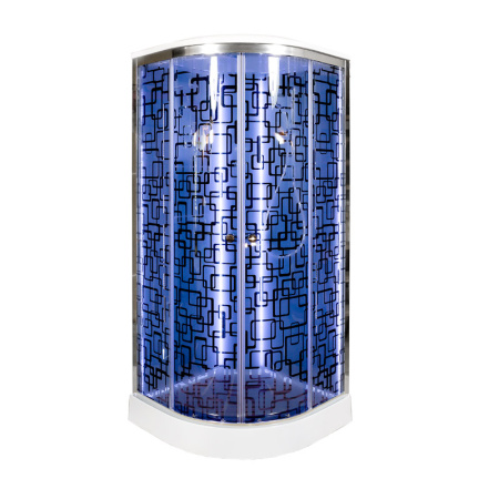 Душевая кабина DTO BM 1590 LED+GM BLACK 90x90 с гидромассажем Душевая кабина DTO BM 1590 LED+GM BLACK 90x90 с гидромассажем