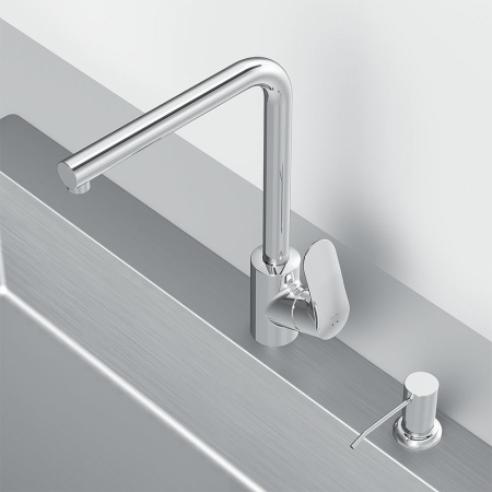 Смеситель для кухонной мойки AM.PM Like F8005D00 с дозатором Хром