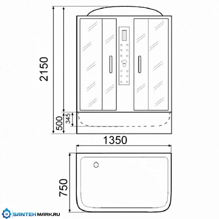 Душевая кабина Parly BN140