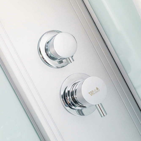 Душевая кабина WeltWasser WW500 Werra 1202 120x90 10000003235 L профиль Хром стекло прозрачное